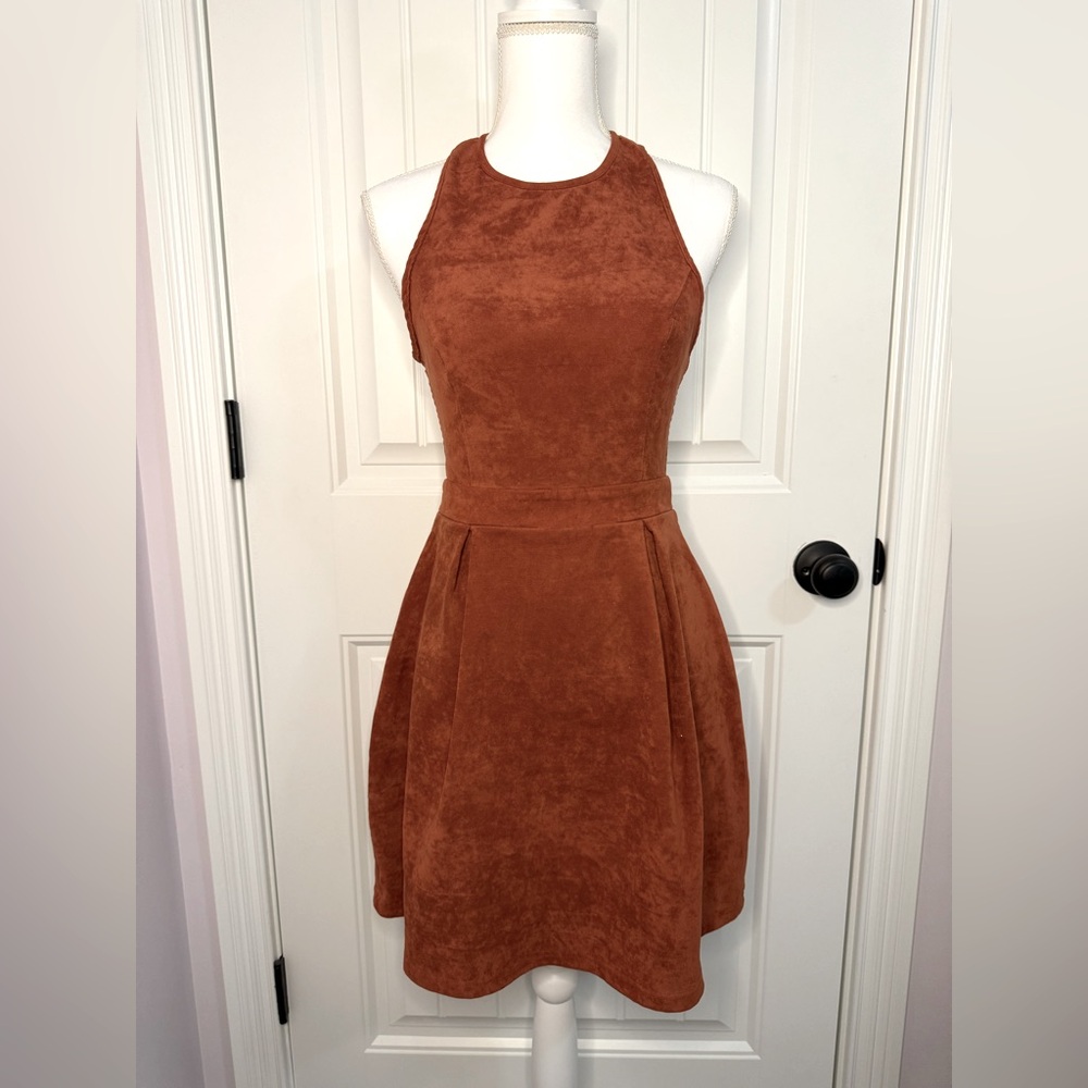 Altar’d State Brown Halter Dress